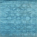 Sideview of Machine Washable Contemporary Blue Ivy Blue Rug, wshcon1276