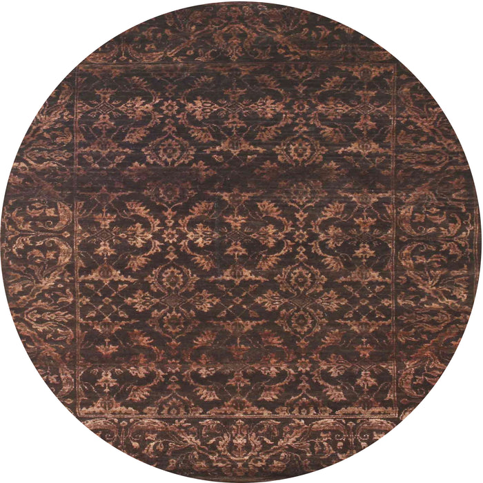 Square Machine Washable Contemporary Chestnut Brown Rug, wshcon1277