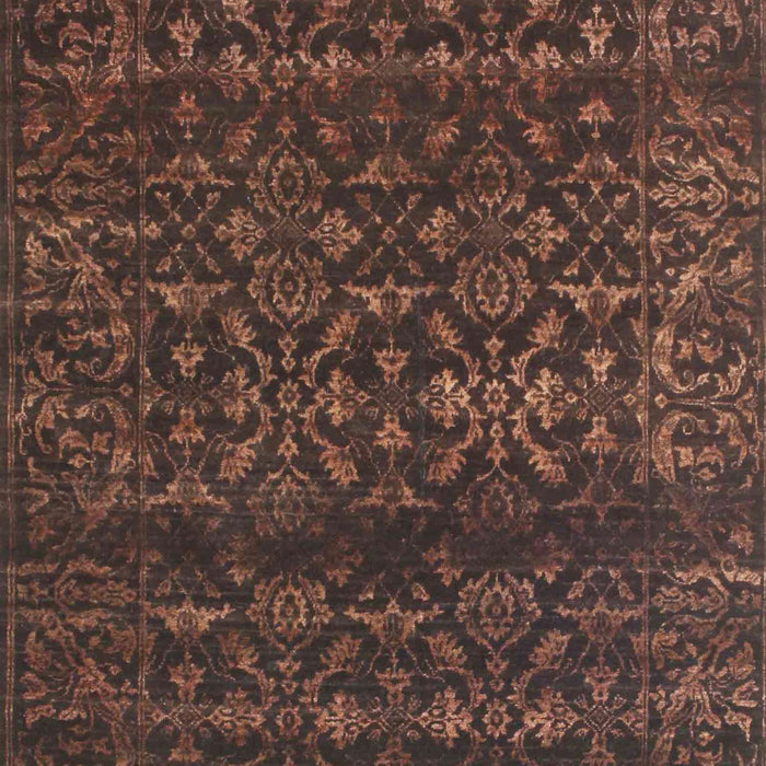 Contemporary Chestnut Brown Modern Rug, con1277