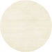 Sideview of Contemporary Blanched Almond Beige Solid Rug, con127