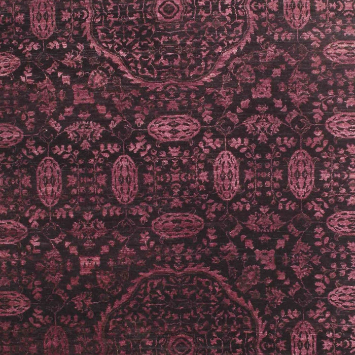 Machine Washable Contemporary Purple Lily Purple Rug, wshcon1280