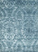 Contemporary Steel Blue Modern Rug, con1281