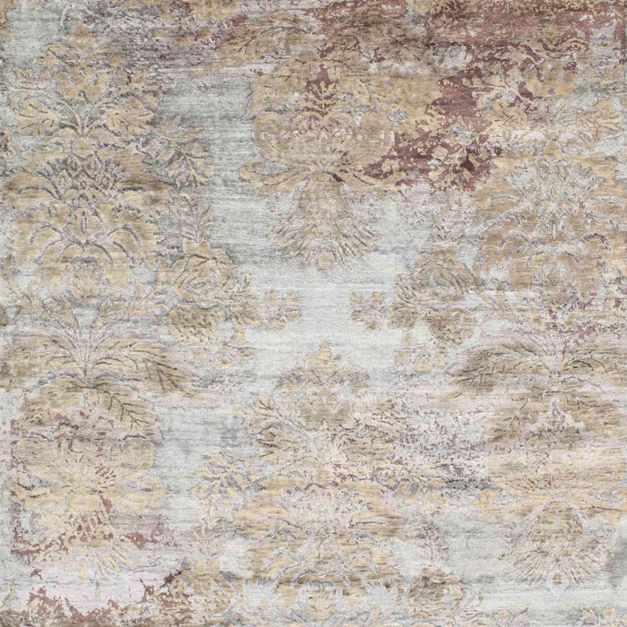 Contemporary Pale Silver Gray Modern Rug, con1282