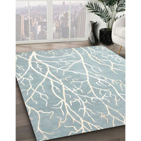 Contemporary Light Gray Modern Rug, con1284