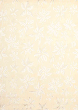 Contemporary Beige Solid Rug, con1286