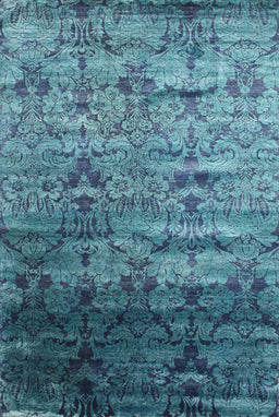 Contemporary Blue Modern Rug, con1287