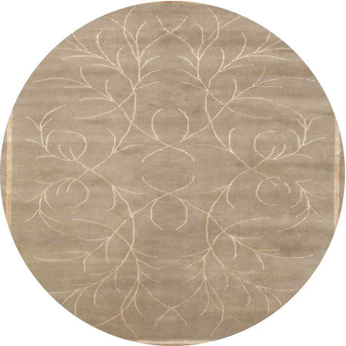 Sideview of Contemporary Brown Modern Rug, con1288