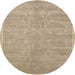 Sideview of Contemporary Brown Modern Rug, con1288