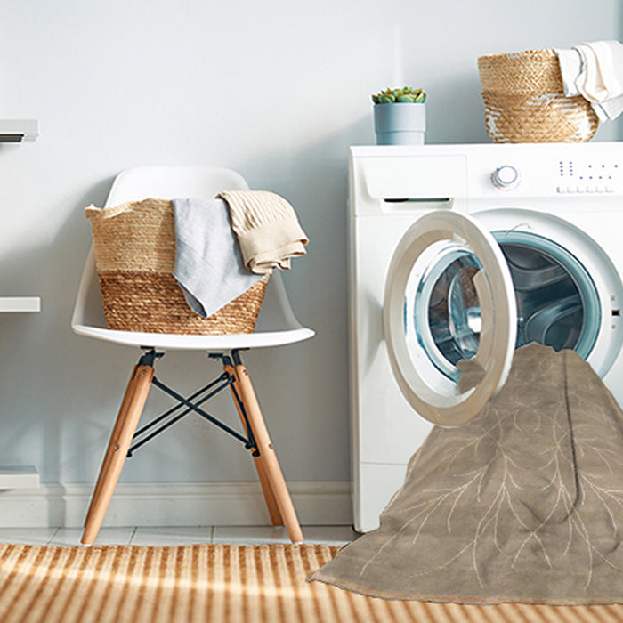 Machine Washable Contemporary Brown Rug in a Washing Machine, wshcon1288