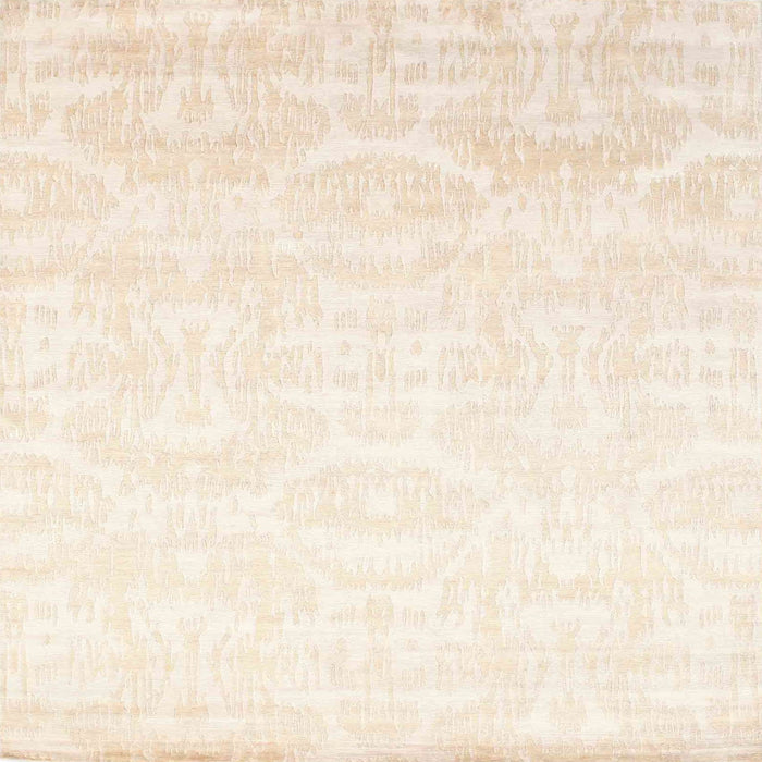 Square Contemporary Blanched Almond Beige Solid Rug, con1289