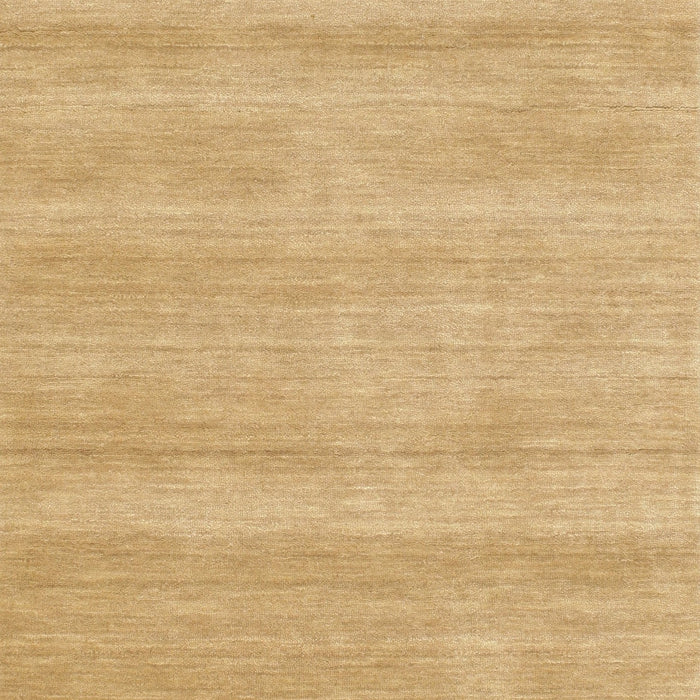 Contemporary Yellow Solid Rug, con128