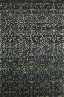 Contemporary Charcoal Black Persian Rug, con1291