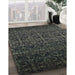 Machine Washable Contemporary Charcoal Black Rug in a Family Room, wshcon1291