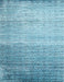 Contemporary Blue Modern Rug, con1294