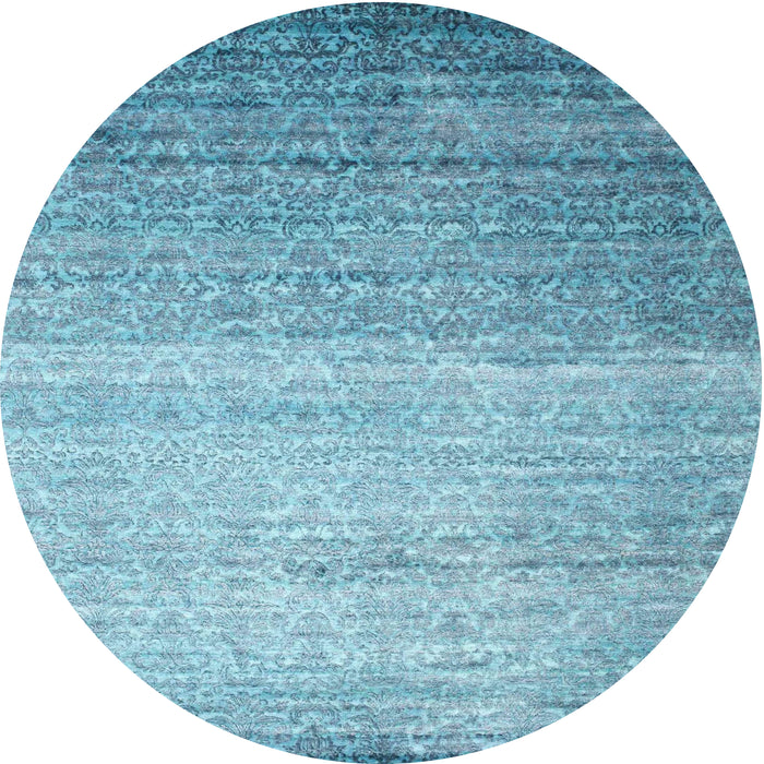 Sideview of Contemporary Blue Modern Rug, con1294