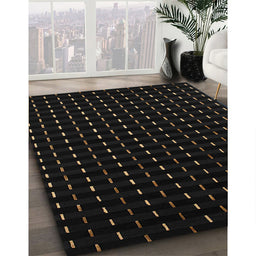 Machine Washable Contemporary Black Rug in a Family Room, wshcon1295
