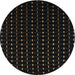 Sideview of Contemporary Black Modern Rug, con1295