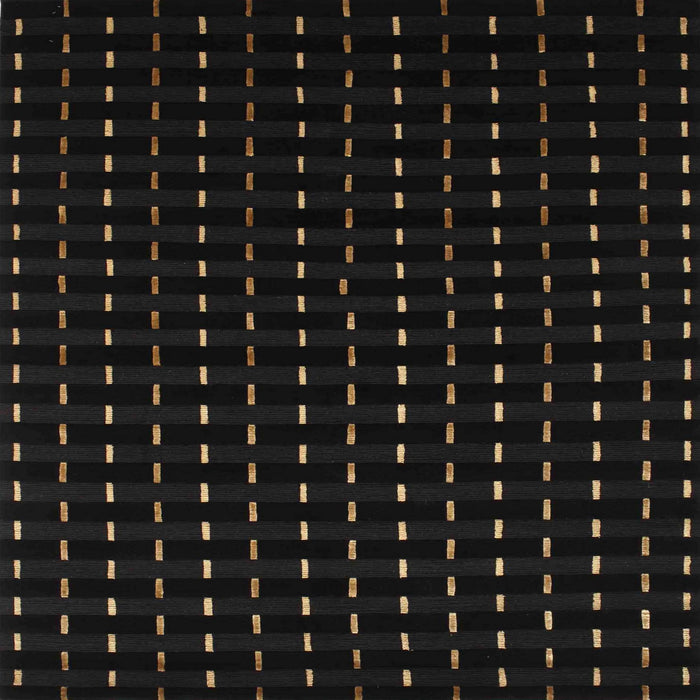 Sideview of Machine Washable Contemporary Black Rug, wshcon1295