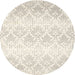 Sideview of Contemporary Blanched Almond Beige Modern Rug, con1296