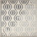 Square Contemporary Dark Gray Solid Rug, con1298