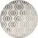 Sideview of Contemporary Dark Gray Solid Rug, con1298