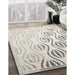 Machine Washable Contemporary Dark Gray Rug in a Family Room, wshcon1298