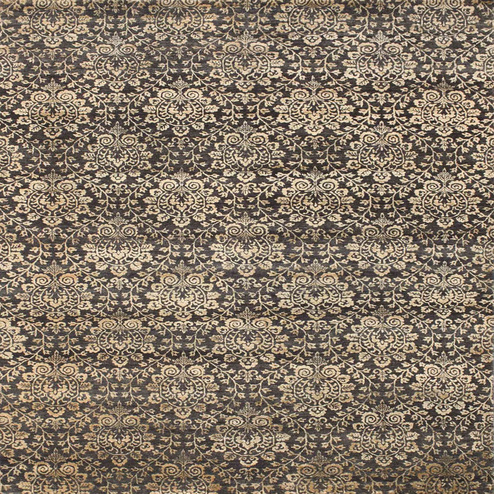 Square Contemporary Light French Beige Brown Modern Rug, con1299