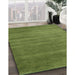 Machine Washable Contemporary Green Rug in a Family Room, wshcon129