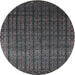 Sideview of Contemporary Smokey Gray Modern Rug, con1301