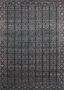 Contemporary Smokey Gray Modern Rug, con1301