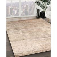 Contemporary Deep Peach Orange Modern Rug, con1302