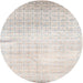 Sideview of Contemporary Pale Silver Gray Modern Rug, con1305