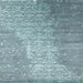 Sideview of Machine Washable Contemporary Blue Rug, wshcon1306