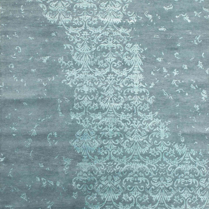 Machine Washable Contemporary Blue Rug, wshcon1306