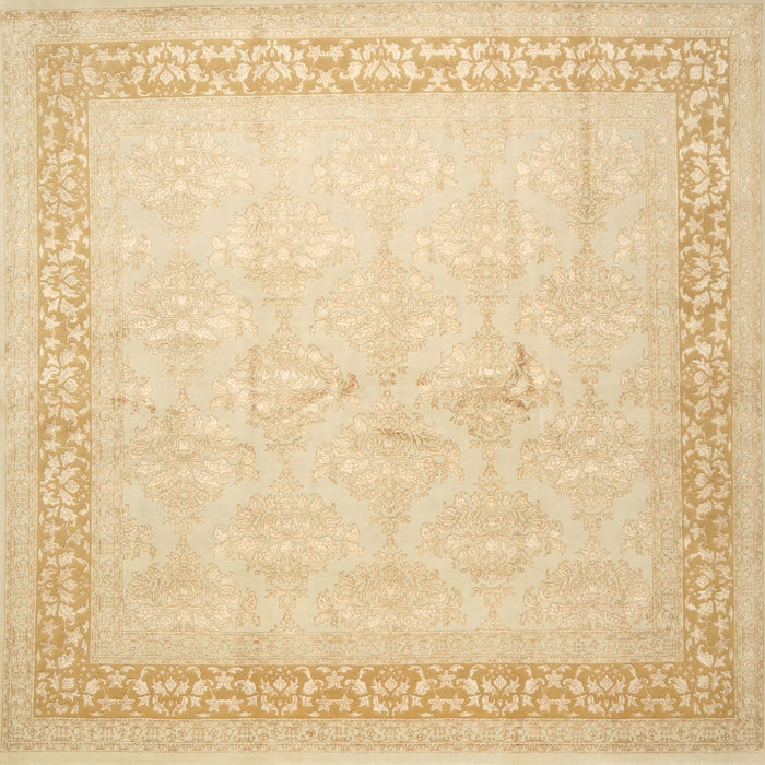 Machine Washable Contemporary Brown Gold Rug, wshcon1308
