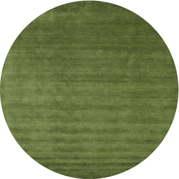 Sideview of Contemporary Seaweed Green Modern Rug, con1309