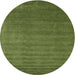 Sideview of Contemporary Seaweed Green Modern Rug, con1309