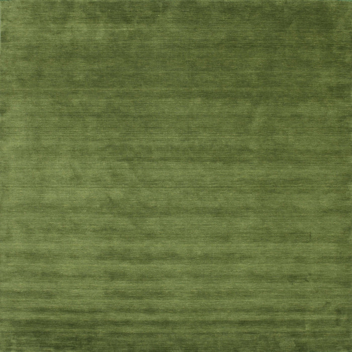 Sideview of Machine Washable Contemporary Seaweed Green Rug, wshcon1309