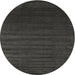 Square Machine Washable Contemporary Western Charcoal Gray Rug, wshcon130