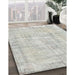 Machine Washable Contemporary Dark Gray Rug in a Family Room, wshcon1310