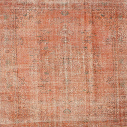 Sideview of Machine Washable Contemporary Orange Rug, wshcon1312