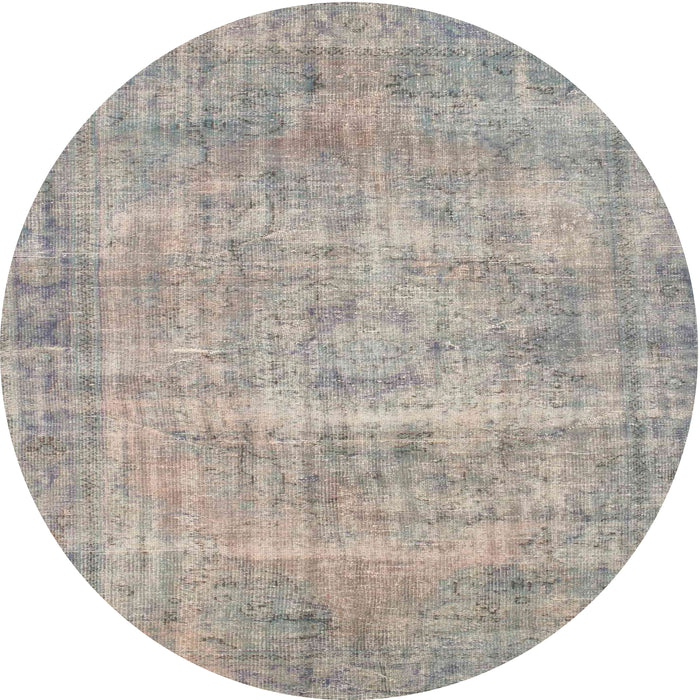 Square Machine Washable Contemporary Rose Dust Purple Rug, wshcon1313