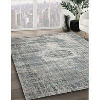 Contemporary Pale Silver Gray Modern Rug, con1314