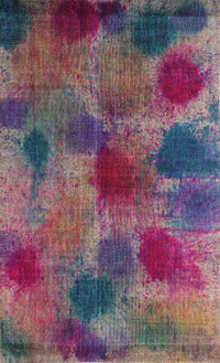 Machine Washable Contemporary Dark Raspberry Purple Rug, wshcon1316