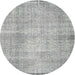 Sideview of Contemporary Gray Modern Rug, con1317