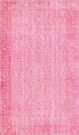 Contemporary Dark Hot Pink Modern Rug, con1318