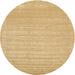 Sideview of Contemporary Yellow Solid Rug, con131