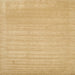 Square Contemporary Yellow Solid Rug, con131