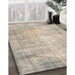 Machine Washable Contemporary Desert Sand Beige Rug in a Family Room, wshcon1320