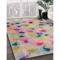 Contemporary Tulip Pink Modern Rug, con1321